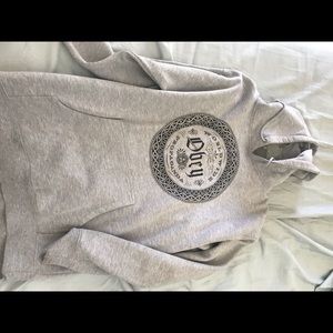 Gray obey hoodie size large for men